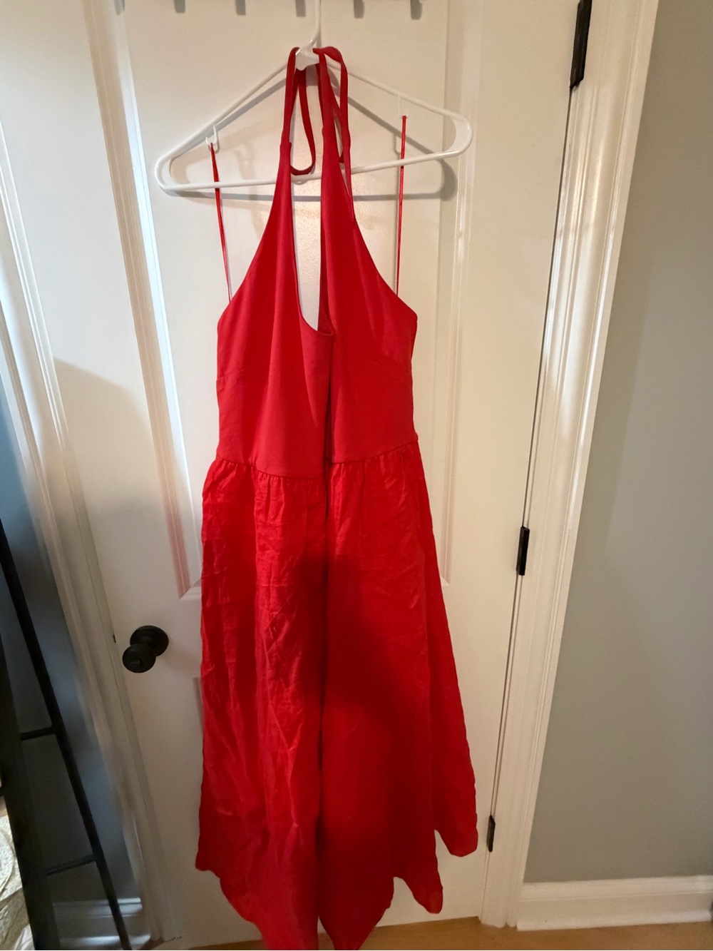 J.Crew Red Mixy Halter Dress (NWT)